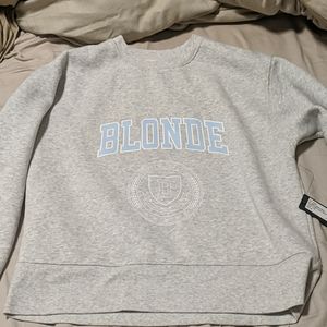 "Blonde" Varsity Sweatshirt